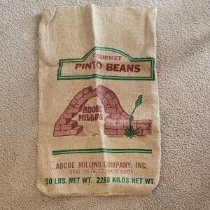 Adobe Milling Burlap Sack
